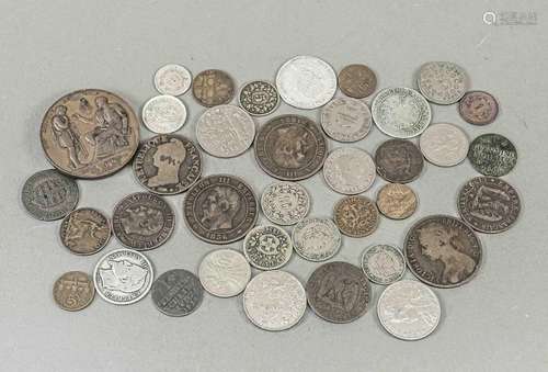 Collection of various coins 18th -