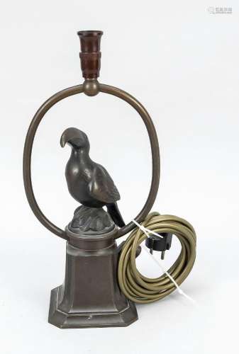 Lamp stand with bird, early 20th c.