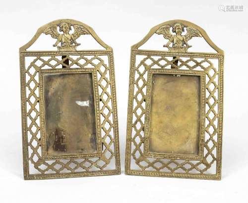 Pair of statue frames, 20th century