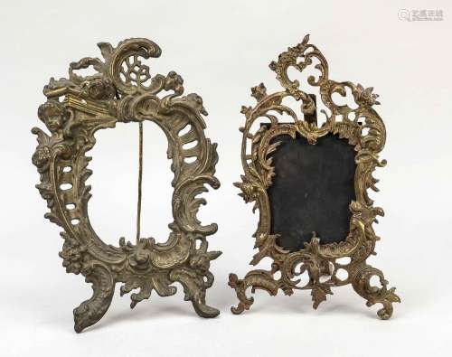 2 photo stand frames, 20th century,
