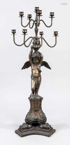 Large candelabrum with putto, end o