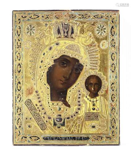 Russian icon of the Mother of God w