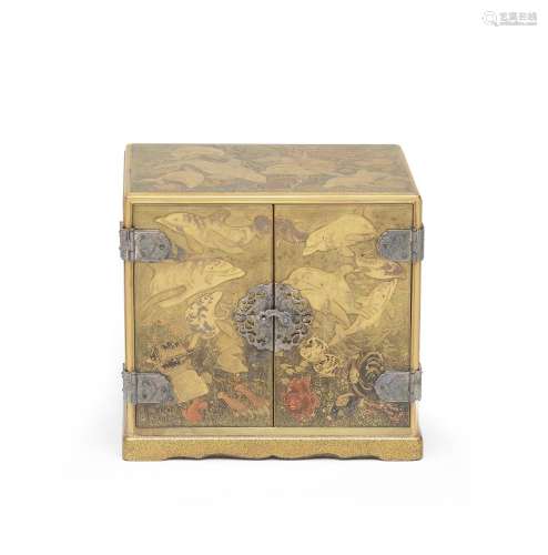 A GOLD-LACQUER KODANSU (SMALL CABINET) Meiji (1868-1912) or ...
