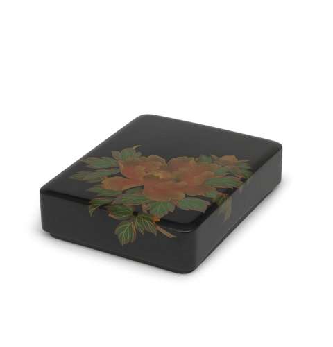 A BLACK-LACQUER RYOSHIBAKO (DOCUMENT BOX) Meiji (1868-1912),...