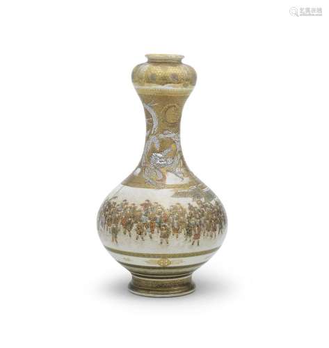 CHOSHUZAN A Satsuma Double-Gourd Vase Meiji era (1868-1912),...