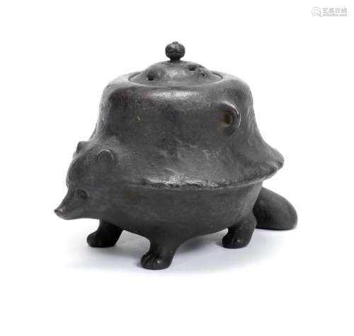 OSHIMA JOUN (1858-1940) A Bronze Koro (Incense Burner) in th...