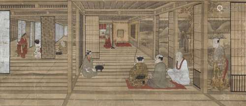 ANONYMOUS, UKIYO-E SCHOOL Archery Range Edo period (1615-186...