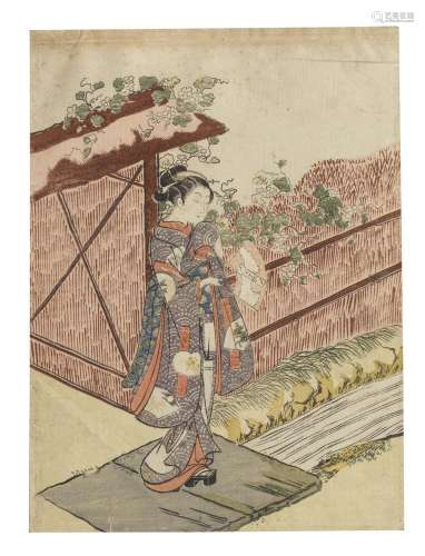 SUZUKI HARUNOBU (1725-1770) Edo period (1615-1868), circa 17...