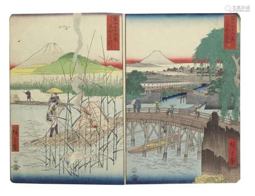 UTAGAWA KUNISADA II (1823-1880) AND UTAGAWA HIROSHIGE (1797-...