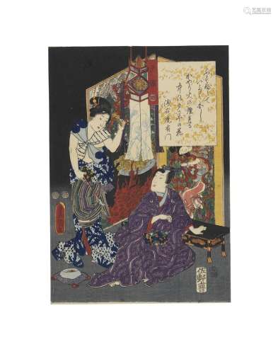 UTAGAGAWA TOYOKUNI III (1786-1864), TSUKIOKA YOSHITOSHI (183...