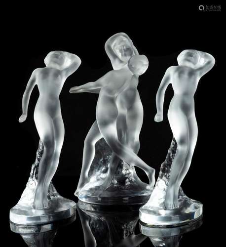 (3) Lalique Figurines