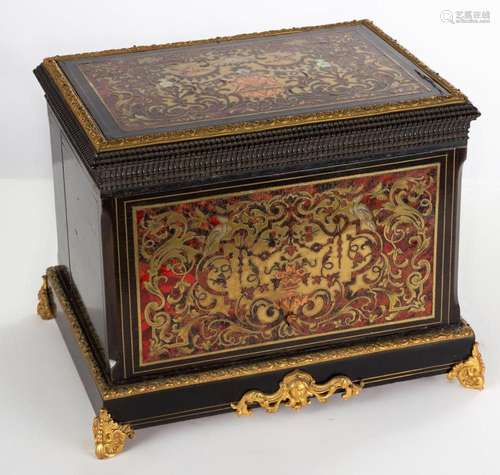 19th Century Boulle Decanter Chest "Cave a Liqueur"...