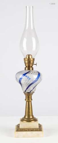 Latticino Oil Lamp