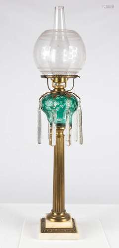 Attributed to Boston & Sandwich Glass Co. Tall Green Ove...