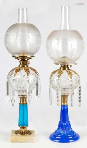 (2) 19th Century Oil Lamps