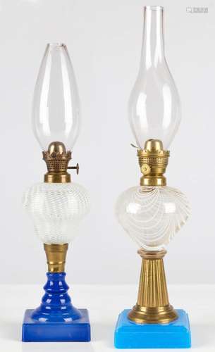 (2) 19th Century Oil Lamps