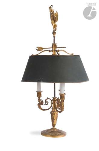 Lampe bouillotte en bronze d