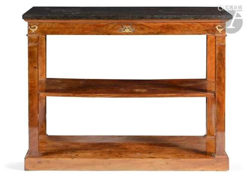 *Table console en acajou, le