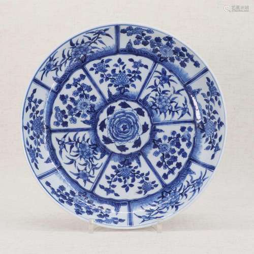 A Chinese blue and white dish,