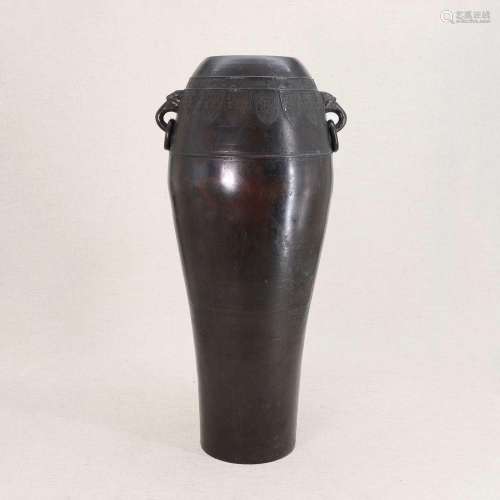A Chinese bronze vase,