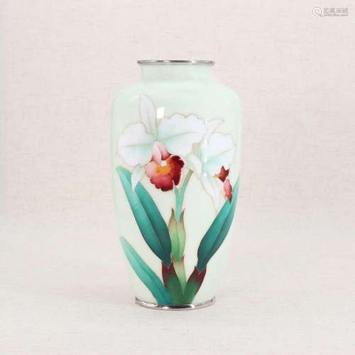A Japanese cloisonné vase,