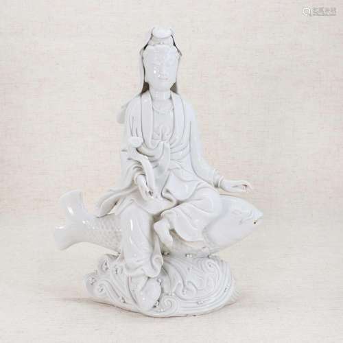 A Chinese blanc de Chine figure,