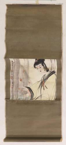 A Chinese hanging scroll,