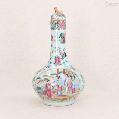 A Chinese Canton famille rose vase,