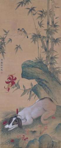 A Chinese Scroll Painting by Shen Quan