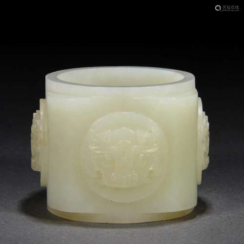 A Chinese Carved Jade Cong