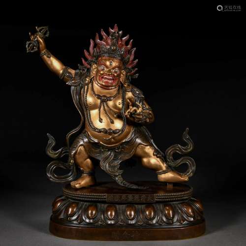 A Tibeto-Chinese Bronze Figure of Vajrapani