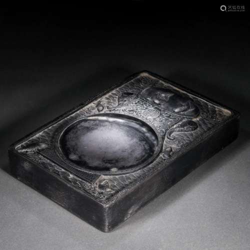 A Chinese Carved Inkstone