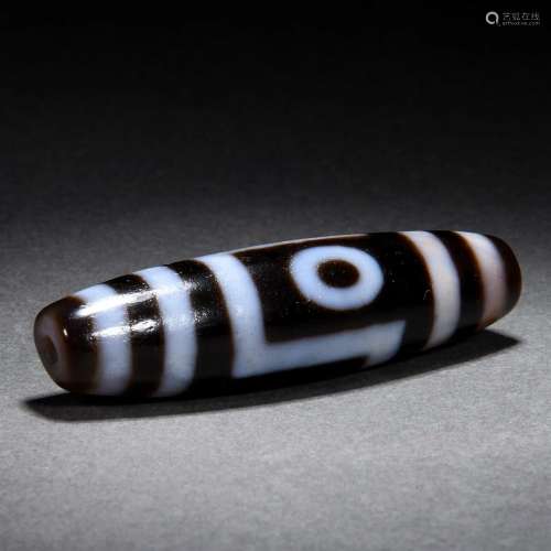 An Agate Made Dzi Bead