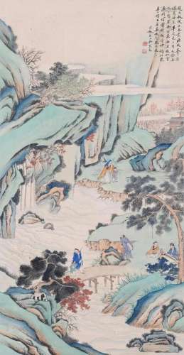 A Chinese Scroll Painting by Wu Qinmu