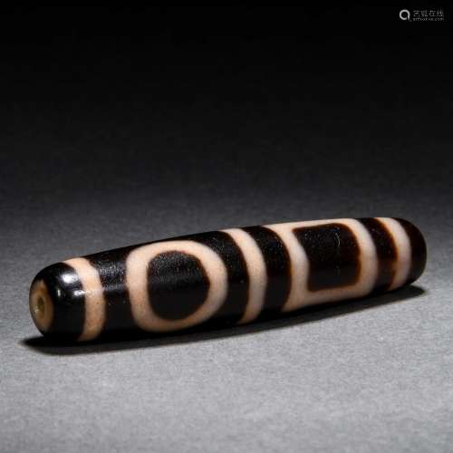 An Agate Made Dzi Bead