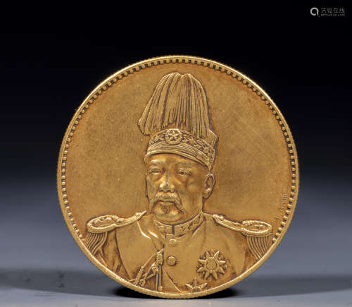 中華帝國 洪德紀元 袁世凱 飛龍幣 錢幣一枚