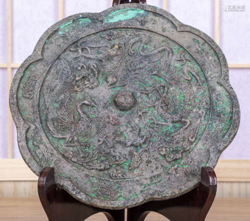 中國古代 花鳥龍鳳 銅鏡
