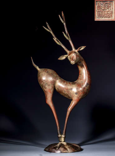 中國古代 銅梅花鹿