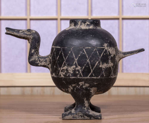 中國古代 鵝形 陶器