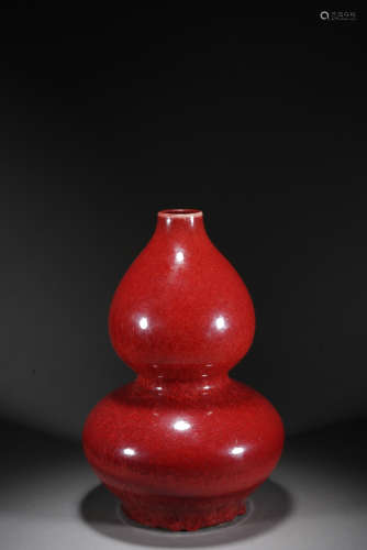 紅釉葫蘆瓶