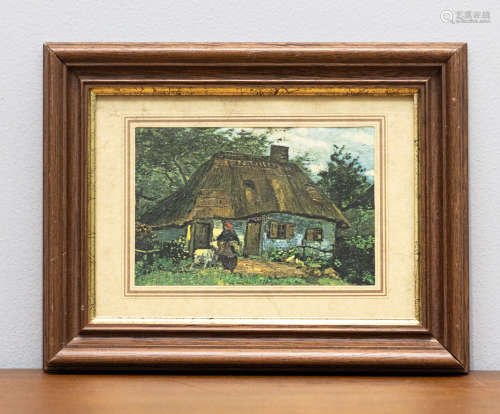 1960年代 梵高 木板油彩画 ∣ The Cottage 小屋