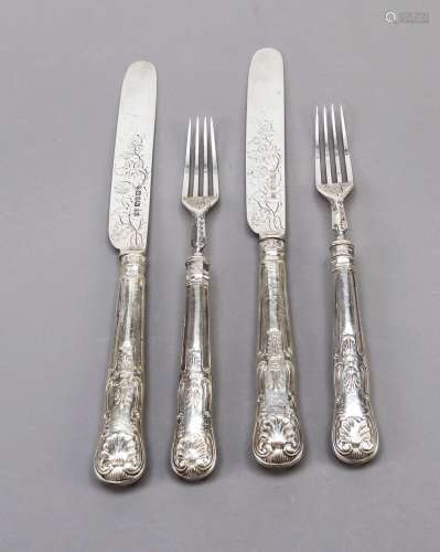 Fruit cutlery for six persons, Engla