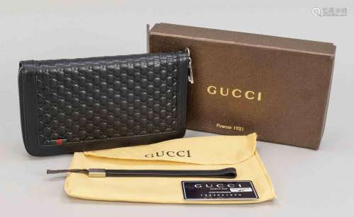 Gucci, document bag/organiser, black