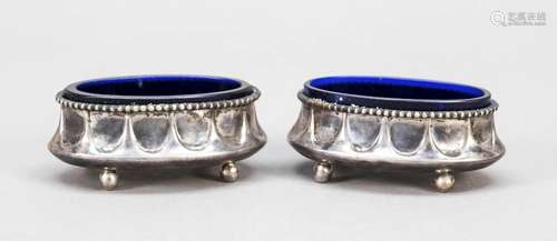 Pair of oval salvers, German, early