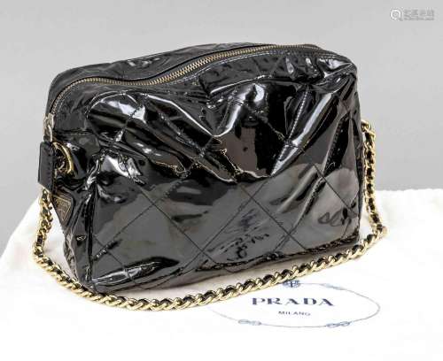 Prada, Vintage Black Quilted Shoulde