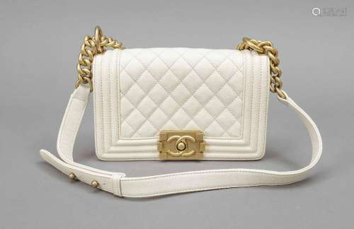 Chanel, Small Boy Bag, cream-coloure