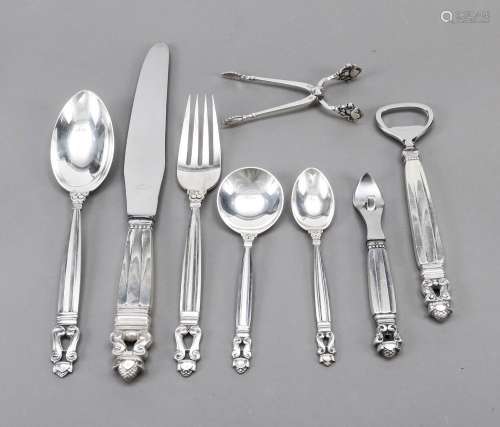 Cutlery for four persons, Denmark, m