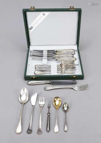 Cutlery for six persons, German, var