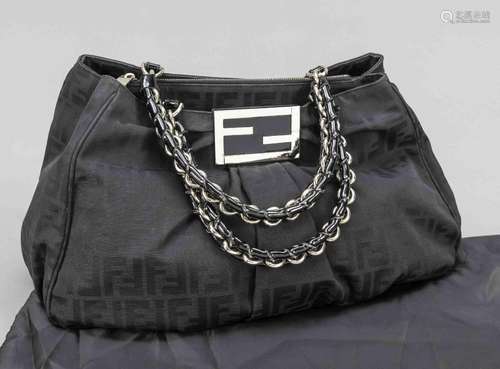 Fendi, Hobo Shoulder Bag, shirred bl