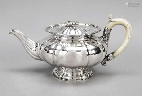 Teapot, German, mid 19th century, ha